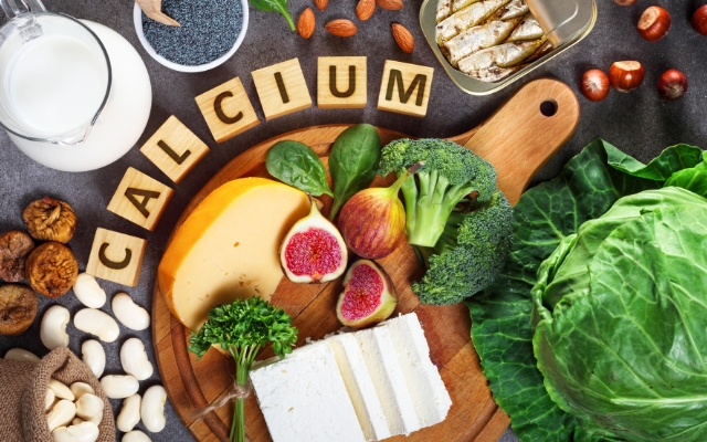Calcium is found mainly in dairy products and green leafy vegetables