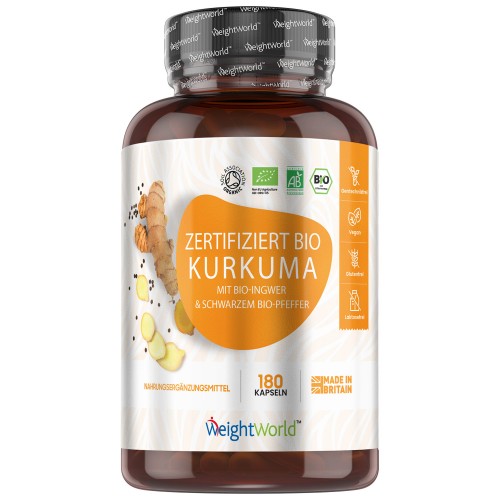 WeightWorld organic capsules with turmeric, black pepper and ginger
